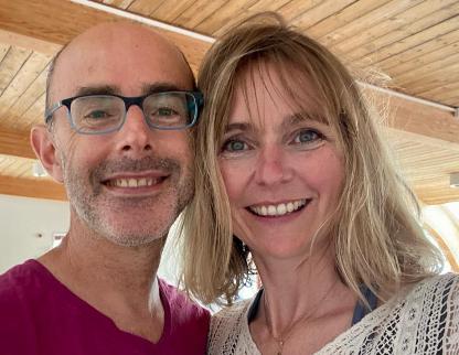 Picture of Anna Sadler with Geoff in 2025