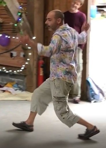 Picture of Geoff Green dancing, 2021
